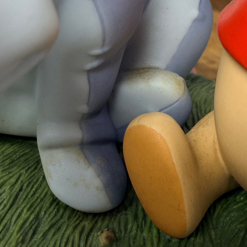 Disney Eeyore Winnie the Pooh Tigger Ceramic & Plastic Figurines Snow Globe Lot - Picture 9 of 17